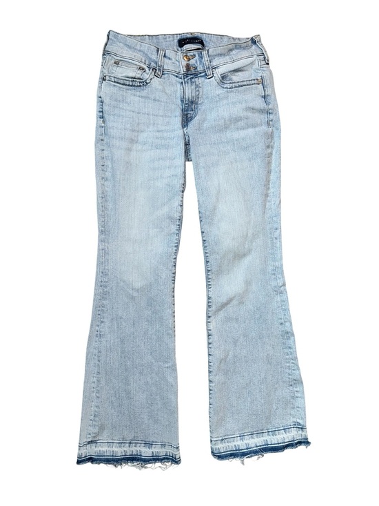 Aeropostale Denim - Aeropostale Light Blue low rise Flared Jeans Raw Hem (altered) 4 short